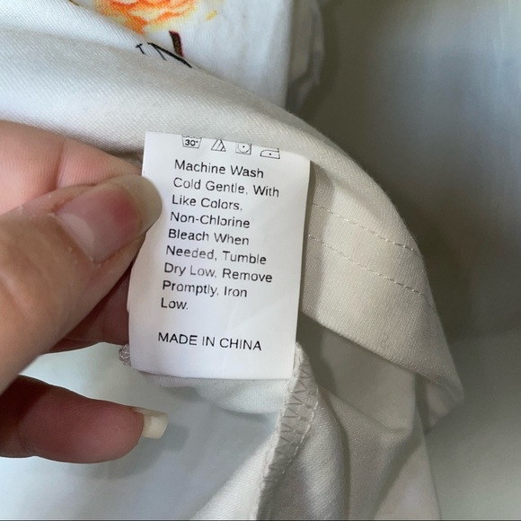 Shein Floral Graphic Cropped Crew Neck T-Shirt 2X - Picture 7 of 7